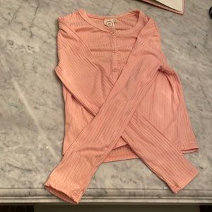 Pink longsleeve button up shirt